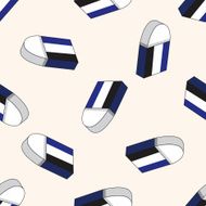 stationary eraser cartoon seamless pattern background