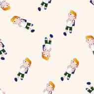 student cartoon seamless pattern background N71