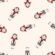 student cartoon seamless pattern background N72