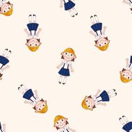 student cartoon seamless pattern background N75