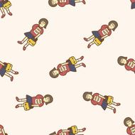 student cartoon seamless pattern background N79
