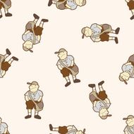 student cartoon seamless pattern background N80