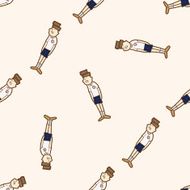 student cartoon seamless pattern background N82