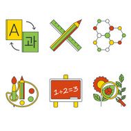 Vector education and science concept Flat design