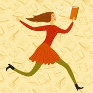 Cute man with book in his hand