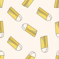 eraser cartoon seamless pattern background N3