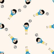 student cartoon seamless pattern background N87