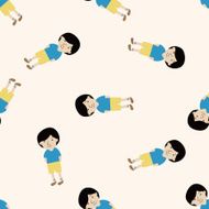 student cartoon seamless pattern background N88