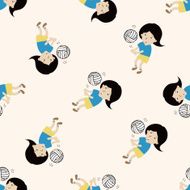 student cartoon seamless pattern background N89