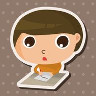 student cartoon theme elements N173