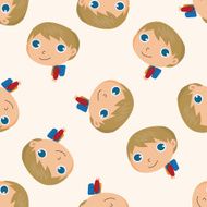 student cartoon seamless pattern background N93