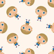 student cartoon seamless pattern background N94