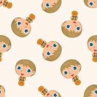 student cartoon seamless pattern background N95