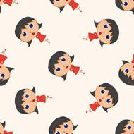 student cartoon seamless pattern background N101