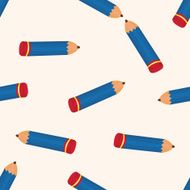 stationery pencil cartoon seamless pattern background N2