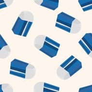 stationary eraser cartoon seamless pattern background N2