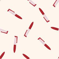 stationery pen cartoon seamless pattern background