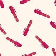 stationery pen cartoon seamless pattern background N2