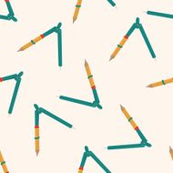 stationary compass cartoon seamless pattern background N2