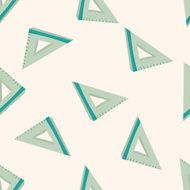stationary triangle cartoon seamless pattern background