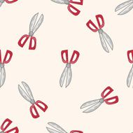 stationary scissors cartoon seamless pattern background