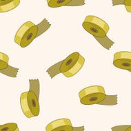 stationary tap cartoon seamless pattern background