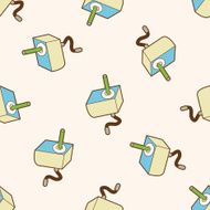 stationary pencil sharpner cartoon seamless pattern background