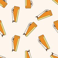 stationary tape dispenser cartoon seamless pattern background