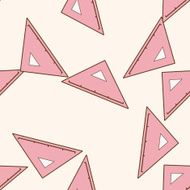 stationary triangle cartoon seamless pattern background N2