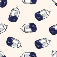 stationary correction glu cartoon seamless pattern background