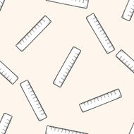 stationary ruler cartoon seamless pattern background N4