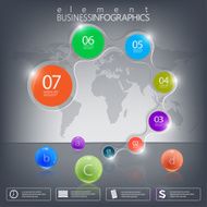 Modern infographic network template with place for your text on N2
