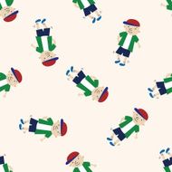 student cartoon seamless pattern background N102