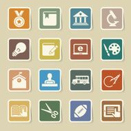 Education Icons Set N26