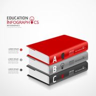 modern infographic Template with book