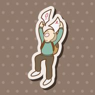 student cartoon theme elements N178
