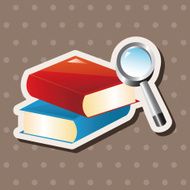book and Magnifier theme elements N3