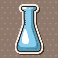 Test tubes and beakers theme elements N24