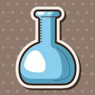 Test tubes and beakers theme elements N26