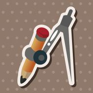 Stationery compasses theme elements N12
