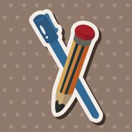 pencil and pen theme elements N3