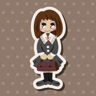 student cartoon theme elements N185