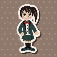 student cartoon theme elements N186