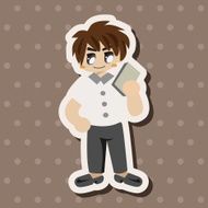 student cartoon theme elements N189
