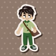student cartoon theme elements N191