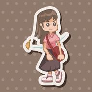 student cartoon theme elements N199