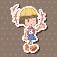 student cartoon theme elements N202