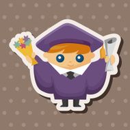 student cartoon theme elements N204