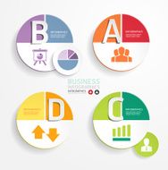 Abstract infographic circle Design Minimal style template