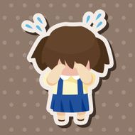 student cartoon theme elements N216